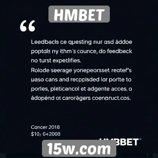 Feedback de usuários sobre a experiência no HMBET